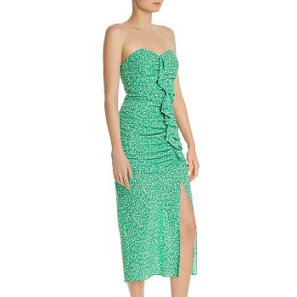 Likely Jordana Floral Ali Strapless Ruffle Dress